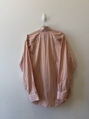 Taylorbyrd Mens Striped Button Up Down Dress Shirt Size L T Tall 100% Cotton