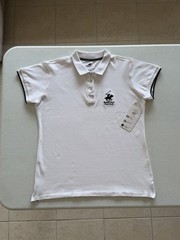 Beverly Hills Polo Club Men’s White Polo Shirt Size M Short Sleeve Logo