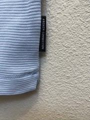NEW French Connection Men’s Medium Solid Sky Blue Crew Neck T-Shirt Textured NWT