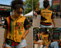 Personalized Juneteenth Baseball Jersey Shirt Freeish Since 1865 Black History