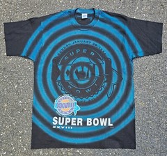 Vtg 1994 Super Bowl XXVIII 28 Salem Shadow NFL Football Large/XL Cowboys Bills