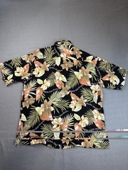 Harley Davidson Tori Richard Shirt Mens XXL Black Hawaiian Floral 100% Viscose