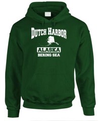 DUTCH HARBOR Bering Sea Alaska – crab fishing catch – Fleece Pullover Hoodie