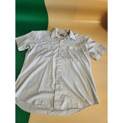 Authentic Western ATB Pearl Snap Shirt Mens 17 Light Blue Short Sleeve Vintage