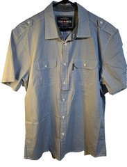 Ecko Unltd Authentic Classic Polo Button Up Shirt Men’s Size XL Grey Modern City