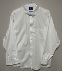 Stafford Coolmax Solid White Button-Down Dress Shirt XXLT 18-18.5 36/37