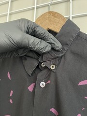 Alexander McQueen Swallow Bard Button Shirt Mens Size IT46 or S Long Sleeve
