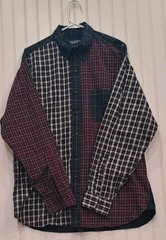 Brooks Brothers Country Club Mens L Patchwork Plaid Shirt Old Money 90s