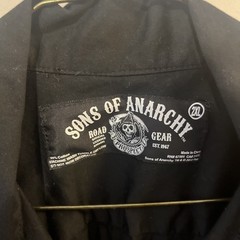 Sons of Anarchy Mens Size XL Button Up T Shirt