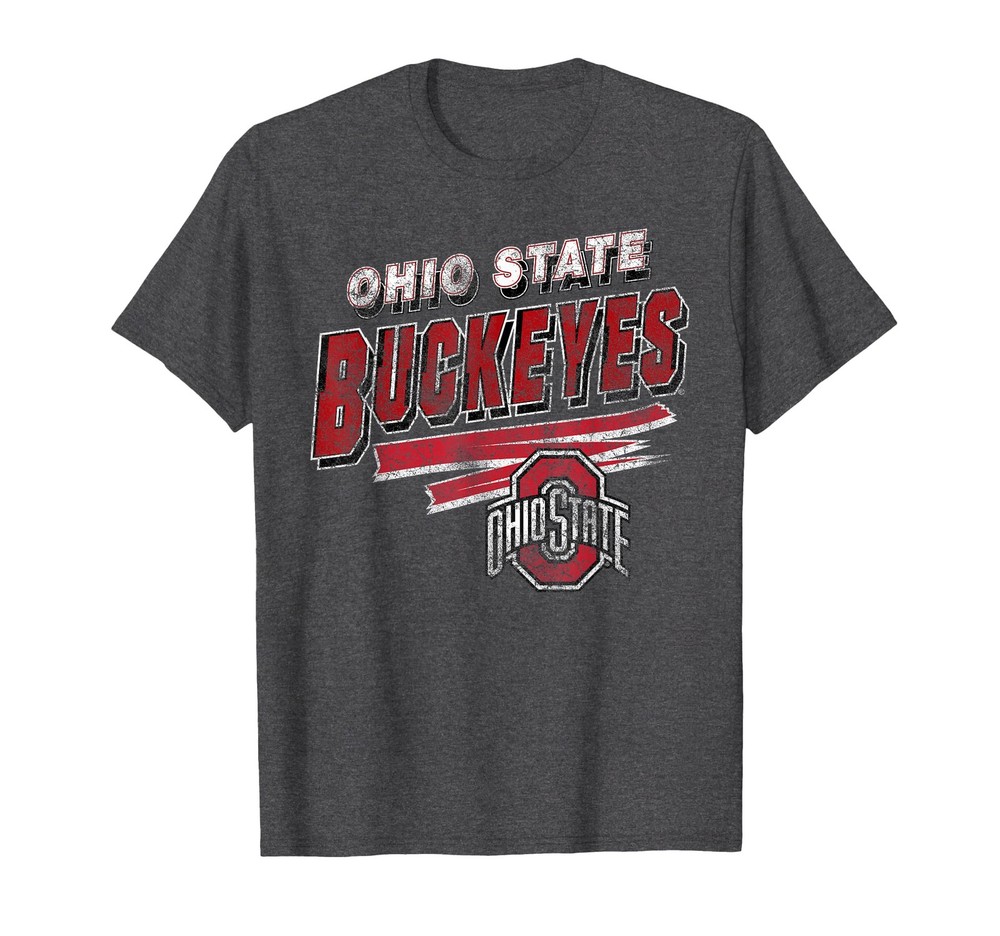 Elite Authentics Ohio State Buckeyes Vintage Distress 90S T-Shirt