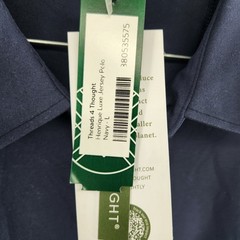 Threads 4 Thought Men’s Large Navy Blue Henrique Luxe Jersey Polo NWT