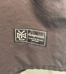 NEW Aeropostale Men’s XL Black Jersey Button Down Shirt w/ White Trim