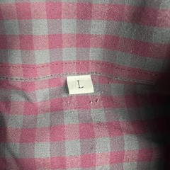 State & Liberty Stretch Performance Long Sleeve Shirt Large Purple Grey Plaid