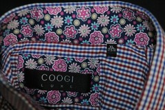 Coogi Luxe Mens Button Up Flip Cuff Button Up Shirt Size XL