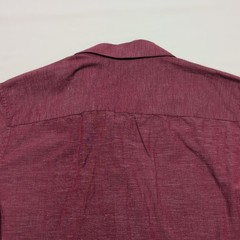 TravisMathew- Mens Red Solid Short Sleeve, Button-Up, Shirt Pocket, US-M, 1M0475