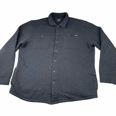 LL Bean Men’s Snap Button Quilted Work Shirt Jacket Gray • XL