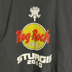 Hog Rock Cafe Sturgis 2010 Double Sided Motorcycle Biker Shirt Size 2XL XXL