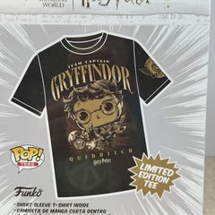 Funko Pop Tees Harry Potter Shirt Mens Large Black Gryffindor Quidditch Tee