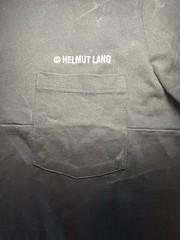 Helmut Lang Patchwork Pocket Logo Tee T Shirt Rib Knit Mens 2XL Designer 2 Sided