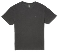 Volcom Solid Stone Embroidered SS T-Shirt – Black – New