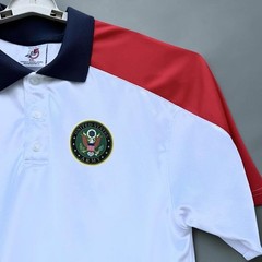 NWT United States Army Polo Shirt Mens XXL Stars Stripes USA Patriotic Golf 2XL