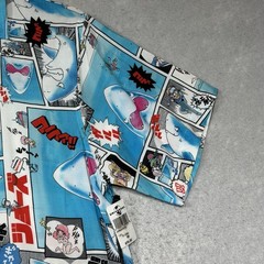Universal Studios UNIVRS Jaws Anime Button Down Size Small NWT Rare