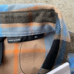 NWT Spyder Elevation Tech Flannel Men’s Size XL Tannin Plaid Outdoor Long Sleeve