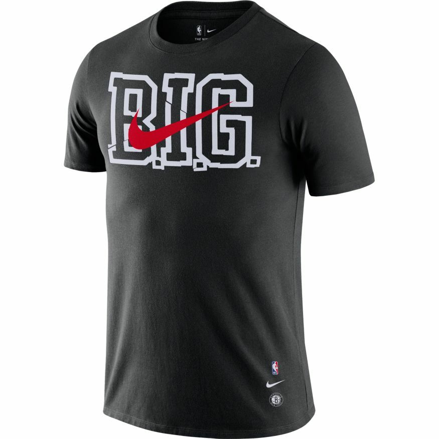 AUTHENTIC NIKE NBA.COM BROOKLYN NETS DRY BIGGIE DRI FIT T SHIRT CU1643-010