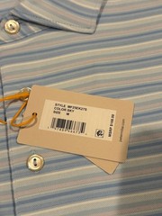 Peter Millar Men’s Medium Sky Atrium Performance Jersey Polo MSRP $108