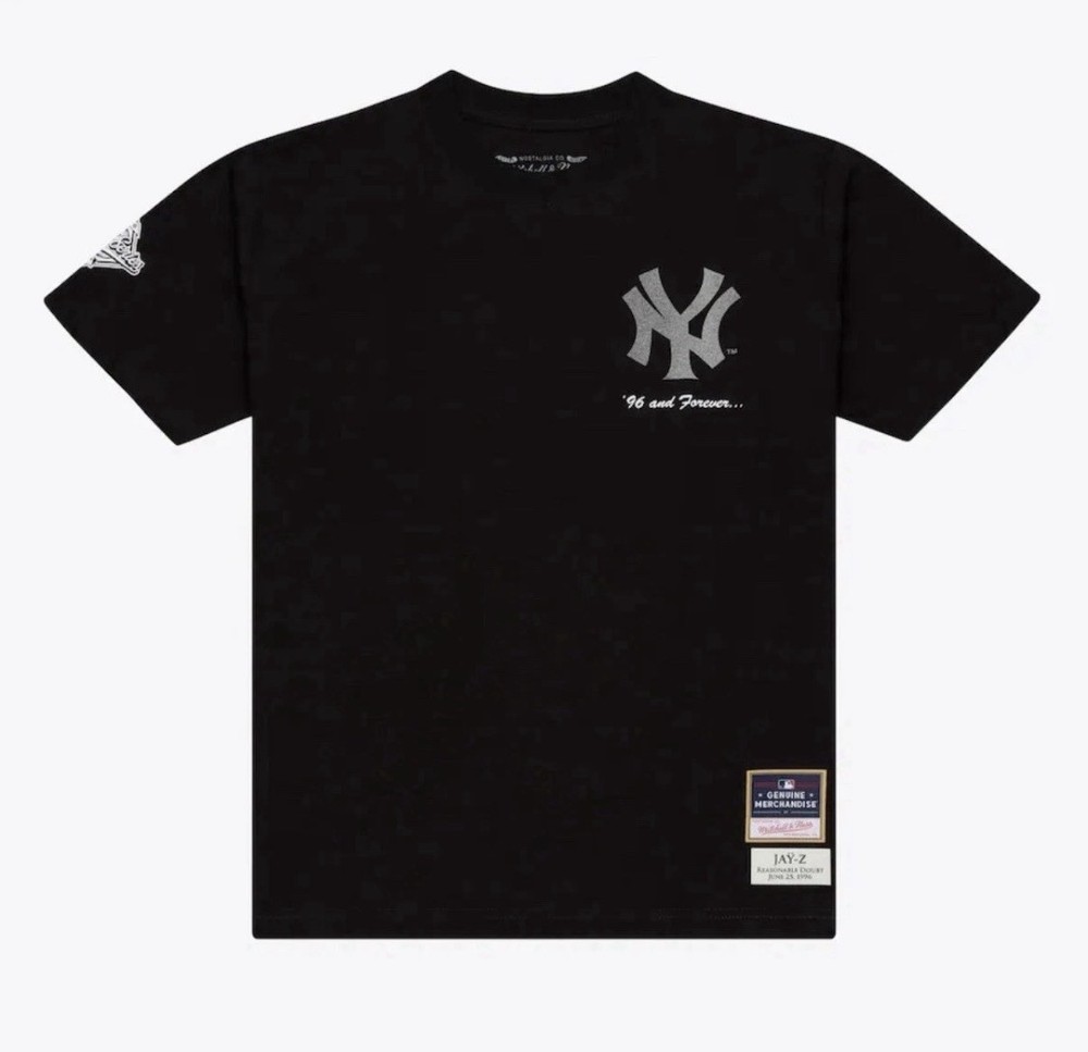 Large – Mitchell & Ness x Jay-Z30 Reasonable Doubt Tee New York Yankees Jay-Z