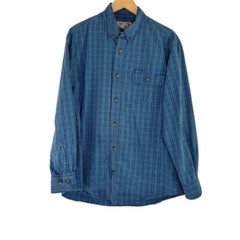 Men’s Large Duluth Long Sleeve Button Down Shirt in Blue