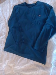 Dickies Steel Blue Relaxed WORK SHIRT/ Rugby PoloT Cooling Men XL POCKET , logo
