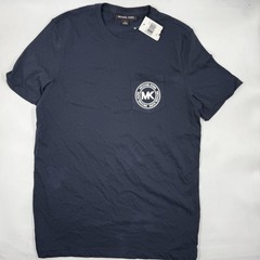 Michael Kors Shirt Mens Small Blue Pocket MK Logo Tee Short Sleeve Cotton