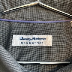 Tommy Bahama Men’s Gray Short Sleeve Button-up The Coconut Point Shirt Size XL T