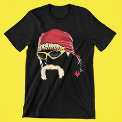 VTG Hulk Hogan Big Face Hulkamania Graphic T-Shirt WWF WWE WCW Premium Blend
