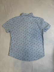 Sovereign Code men Light Blue/Red Lobster Print Button-Up Shirt M