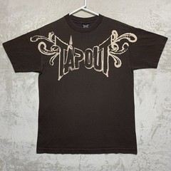 Vintage Y2K Tapout Shirt Mens M Tribal MMA Grunge Fighter Cage Skater USA