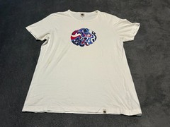 Pretty Green (Oasis) Classic logo White T-Shirt – Size Mens Large (Free P+P)