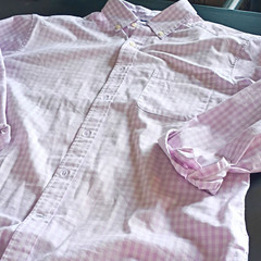 Vineyard Vines On-The-Go Performance Men’s L Pink/White Check L/S Button-Down