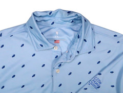 FAIRWAY & GREENE USA MEDIUM performance polo shirt honda classic race car print