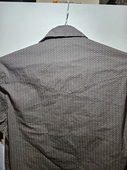 Rafter C Shirt Men’s Medium Pattern Western Pearl Snap Cowboy Rodeo Ranch Gray