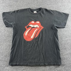 Vintage Rolling Stones Shirt Mens L Black Bridges To Babylon World Tour Tee 90s