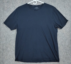Vince Men’s M Medium Regular Fit Pima Cotton Crew Neck T-Shirt Navy Blue