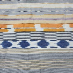 7 Diamonds Shirt Mens Large Southwestern Stripe Cuffed Short Sleeve Cotton Logo
