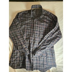 Robert Talbott Navy & Brown Plaid Button-Up Shirt Classic