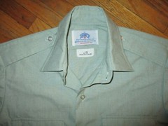 DSCP GARRISON COLLECTION BUTTON DOWN SHIRT Military Aviator Green Passant Men 15