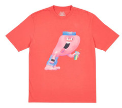 Palace Burb F/W 18 Skateboard Streetwear T-Shirt Light Red Size XL