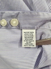 Richard James Shirt Mens 17 Inch Collar Lilac Striped Mayfair Poplin 100% Cotton