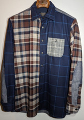 Pendleton Thomas Kay Asymmetrical Wool Button Long Sleeve Shirt Size Medium