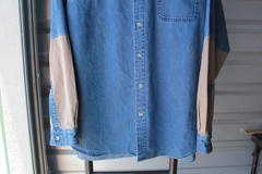 Columbia Deer Hunting Blue Jean Mens Button-Up Western Shirt XL